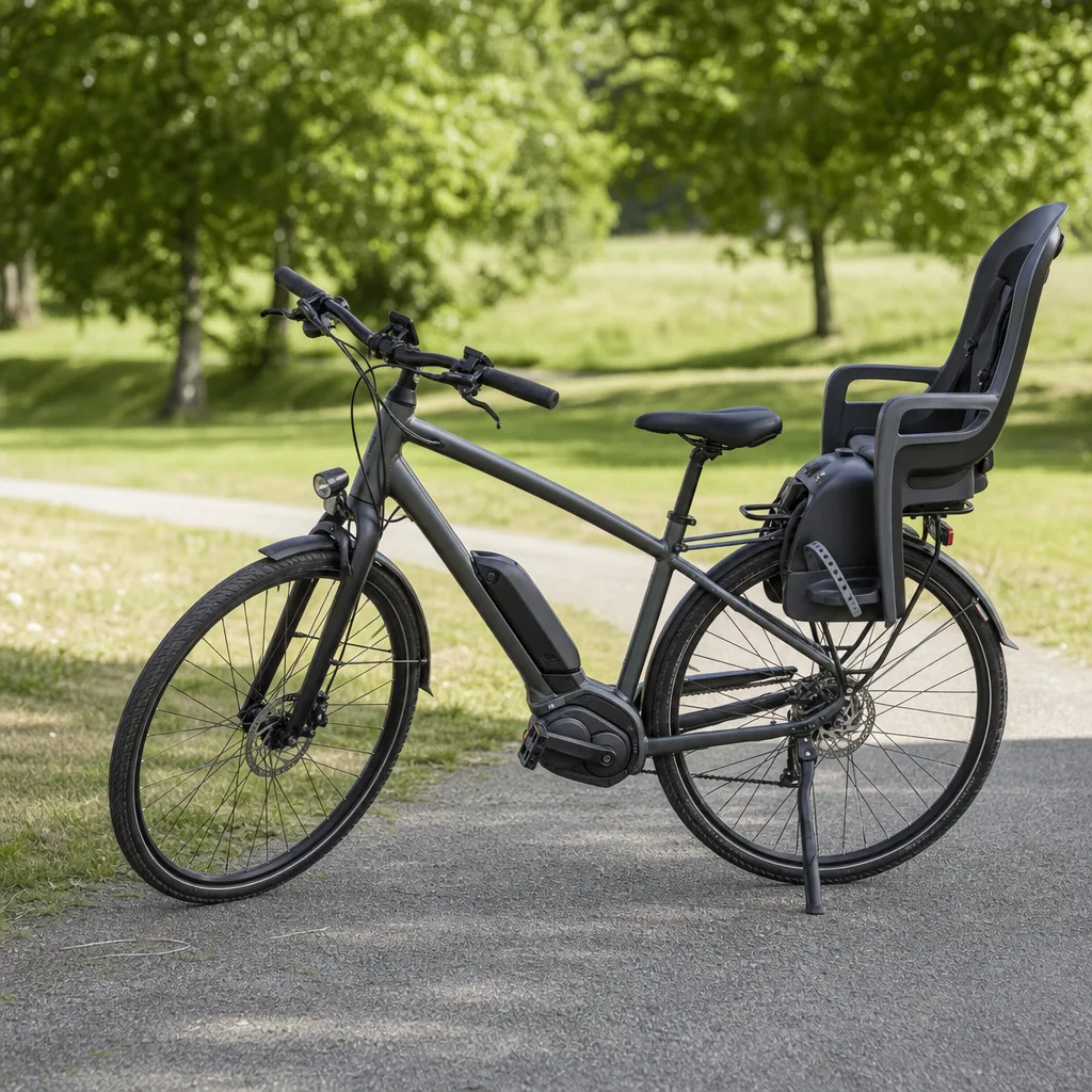Elcykel med barnstol – transportera barn tryggt