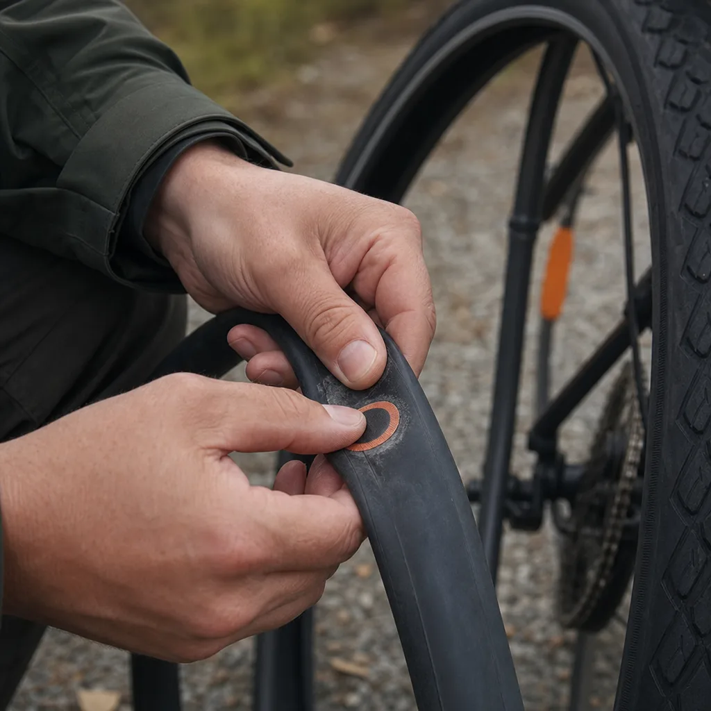 Laga punktering på elcykel – steg för steg