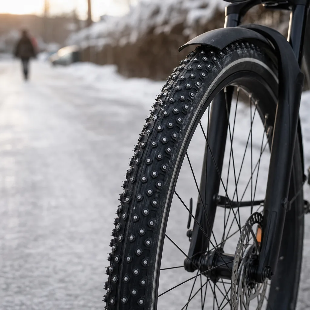 Vinterdäck till elcykel – cykla tryggt på vintern