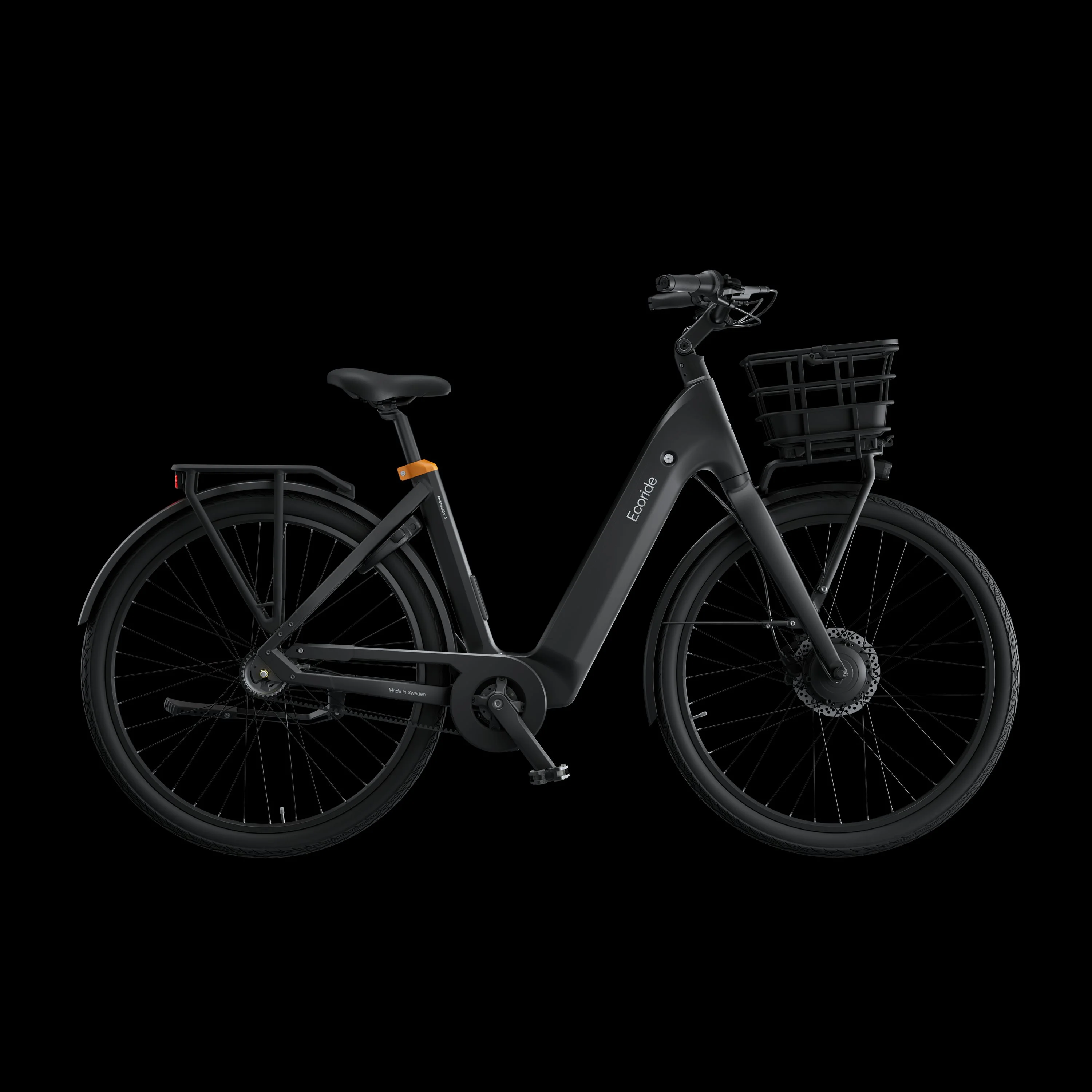 Ecoride Ambassador 4 Navmotor, remdrift, fotbroms, svart S