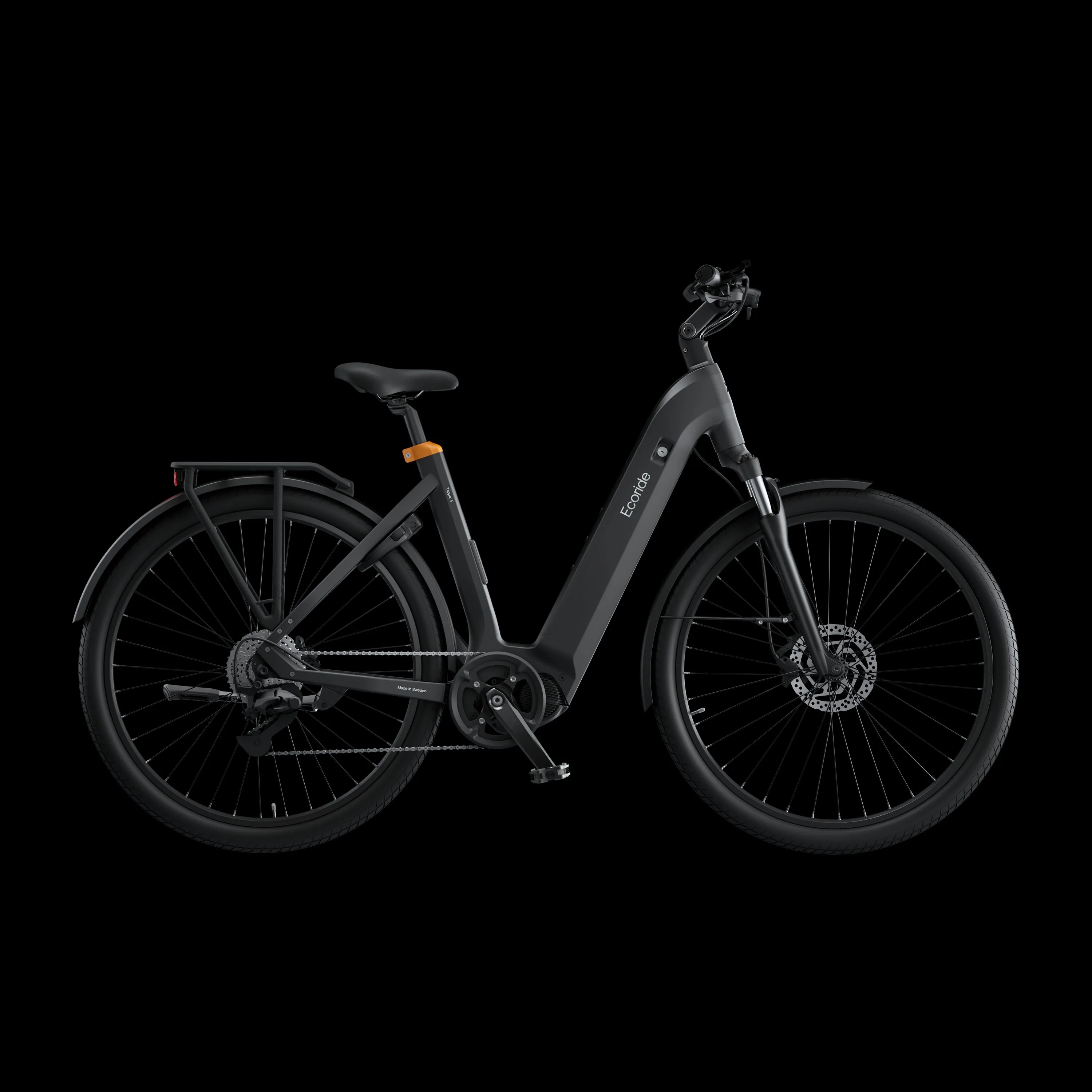 Ecoride Tripper 4 Hybrid mittmotor i svart