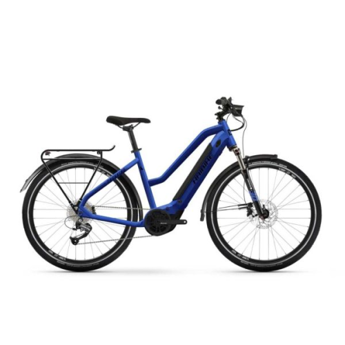 Köp elcykeln Haibike Trekking 4 Mid Blå Dam