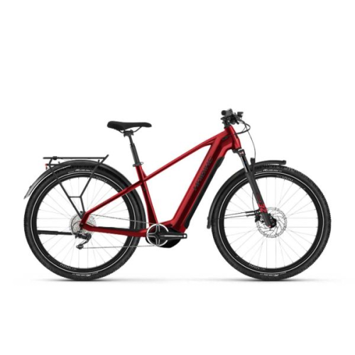 Köp elcykeln Haibike Trekking 5 High Röd Herr
